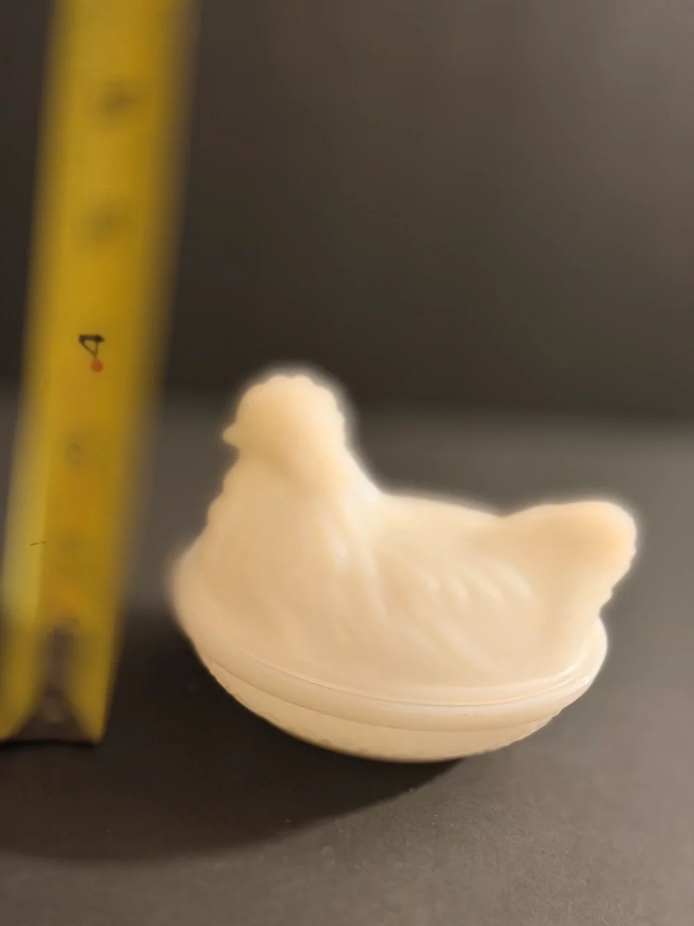 Milk Glass Hen on Nest Candy Dish - Picture 6 of 6